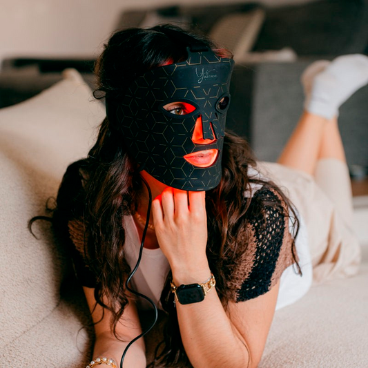 Máscara facial LED con terapia de luz roja para La cara y la piel